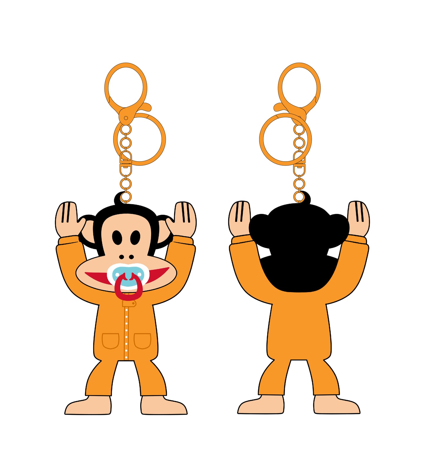 Preorder - Paul Frank Baby Julius “Pacifier” Plushie Blind Box Series (one display case of 6 blind boxes)