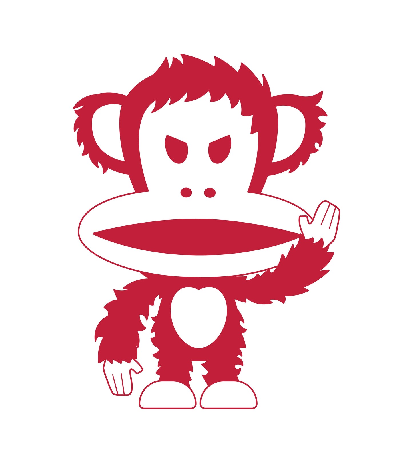 Preorder - Paul Frank Julius "KONG" Sofubi Mini Figure Blind Box Series (Transparent Clear Colourway Edition) - one display case of 6 blind boxes