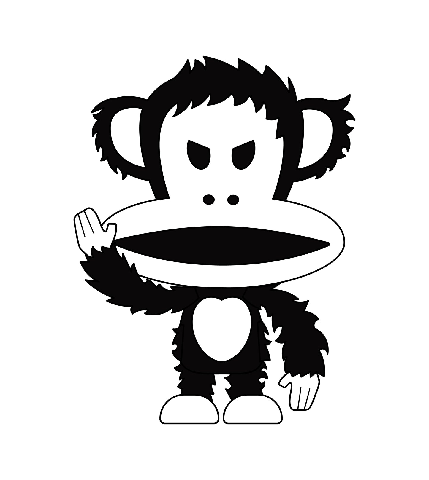 Preorder - Paul Frank Julius "KONG" Sofubi Mini Figure Blind Box Series (Transparent Clear Colourway Edition) - one display case of 6 blind boxes