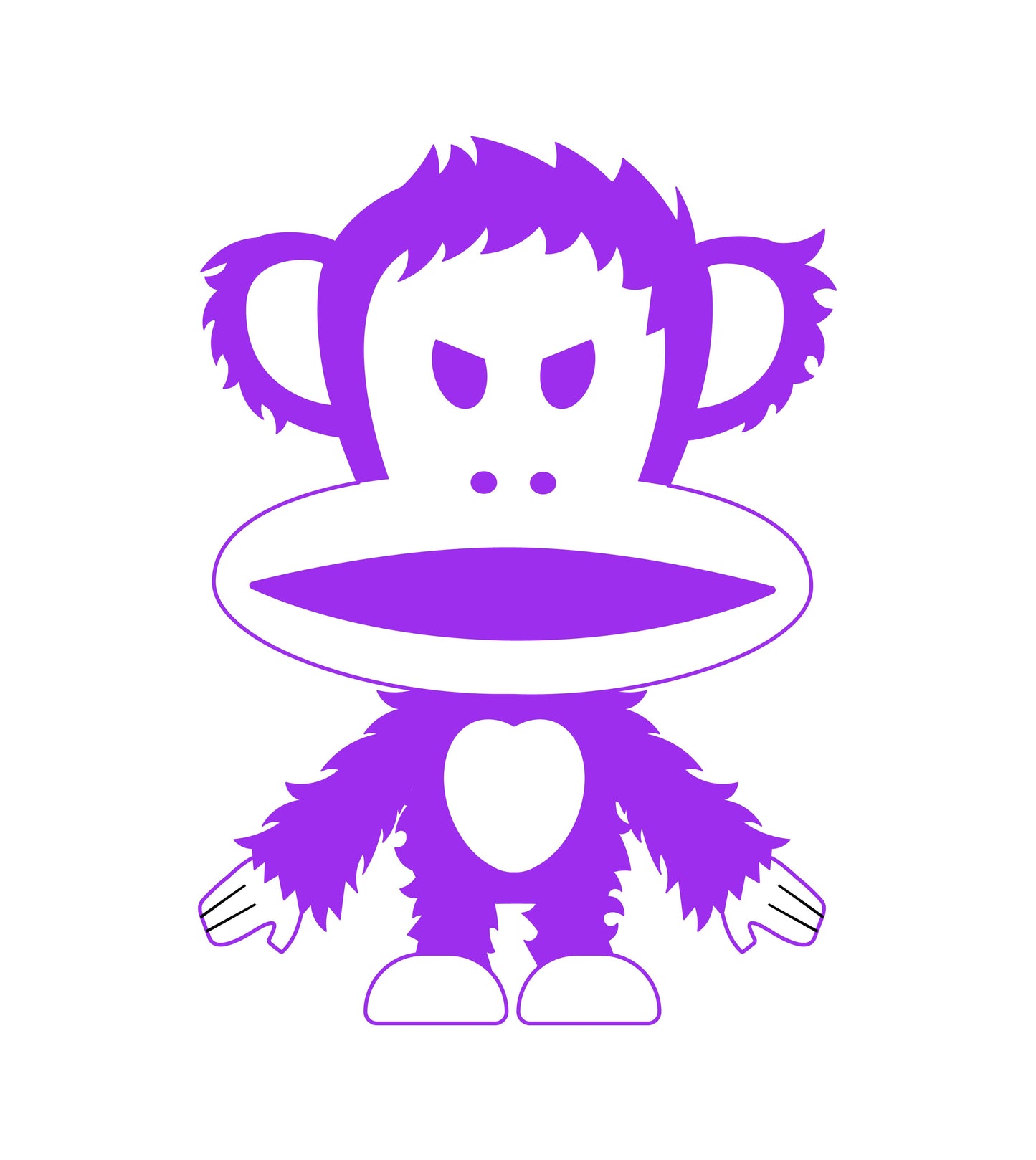 Preorder - Paul Frank Julius "KONG" Sofubi Mini Figure Blind Box Series (Transparent Clear Colourway Edition) - one display case of 6 blind boxes