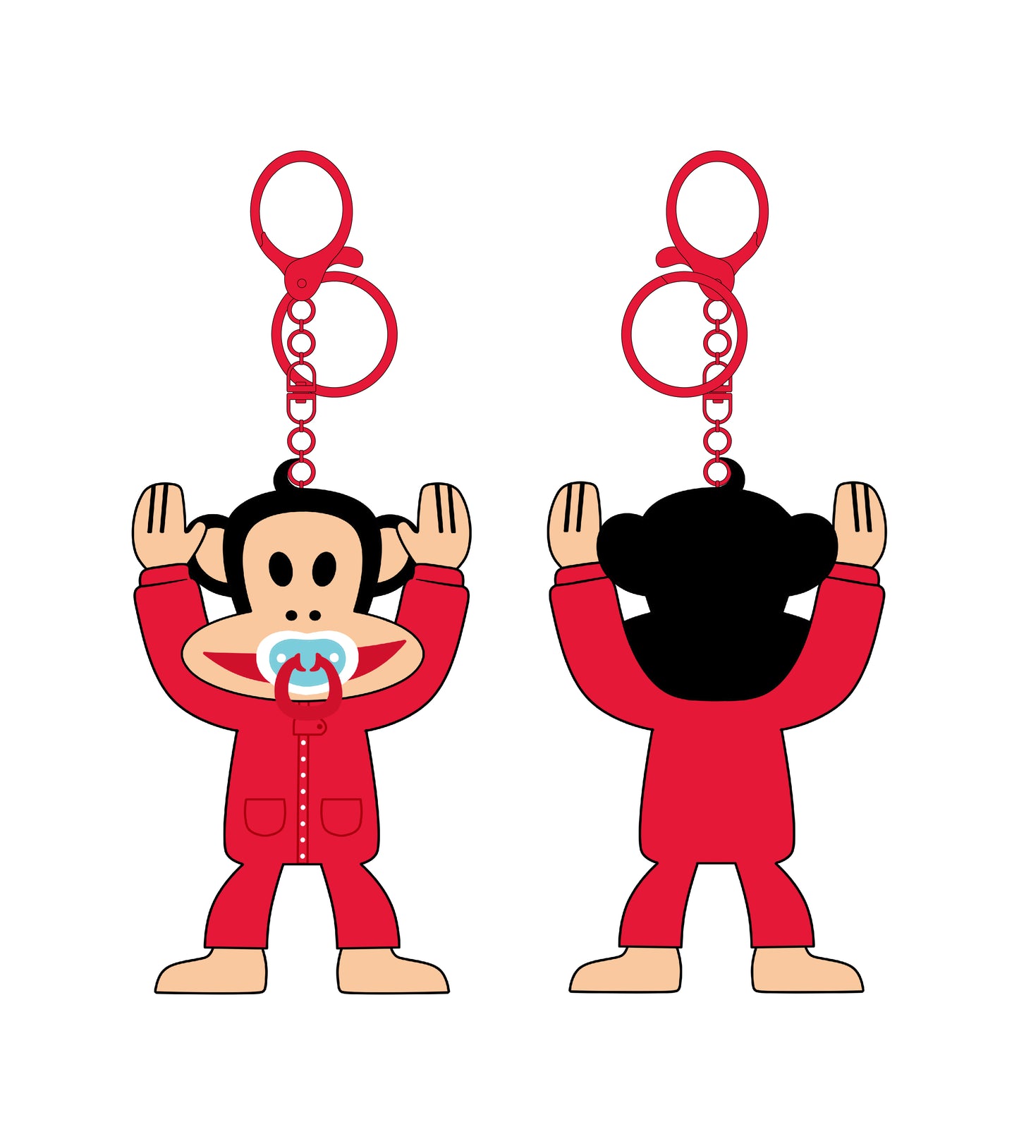 Preorder - Paul Frank Baby Julius “Pacifier” Plushie Blind Box Series (one display case of 6 blind boxes)