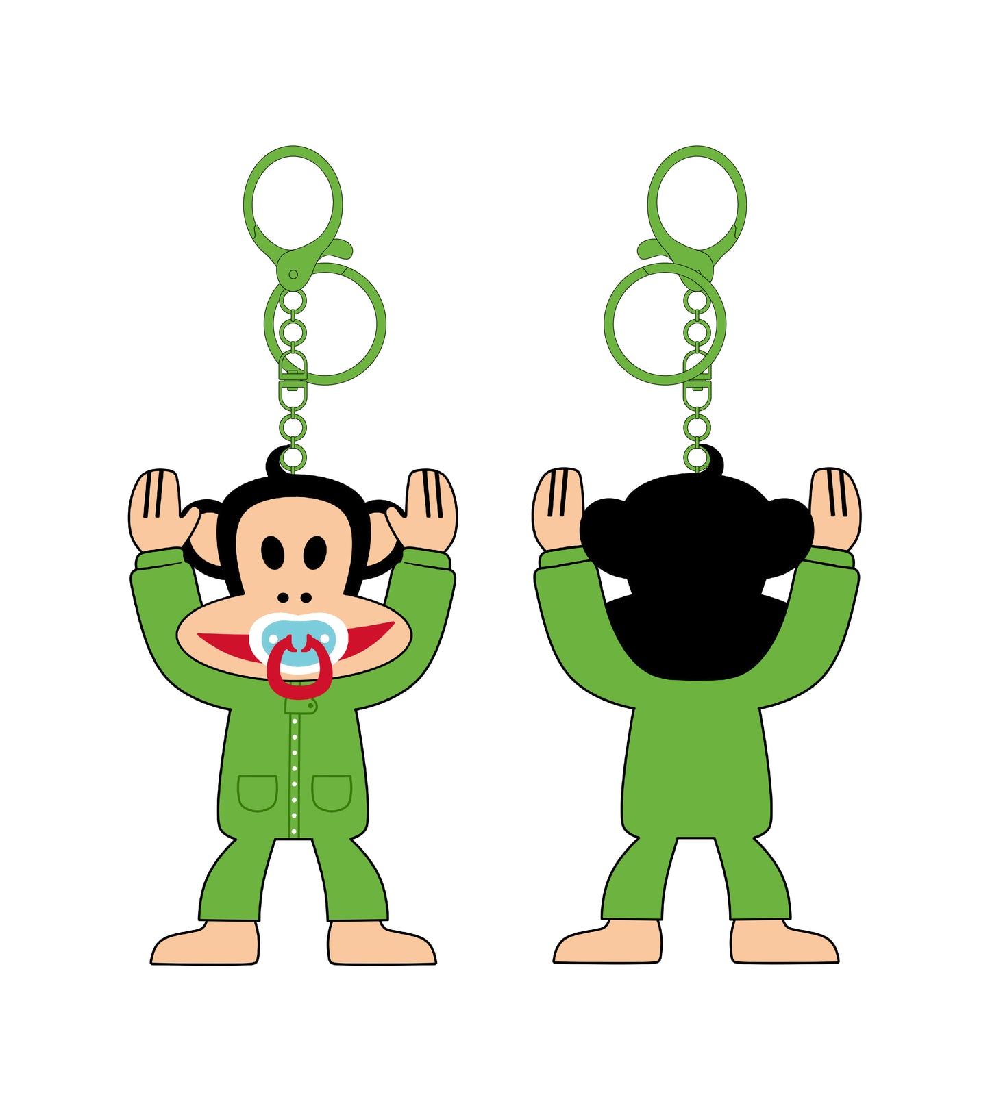 Preorder - Paul Frank Baby Julius “Pacifier” Plushie Blind Box Series (one display case of 6 blind boxes)