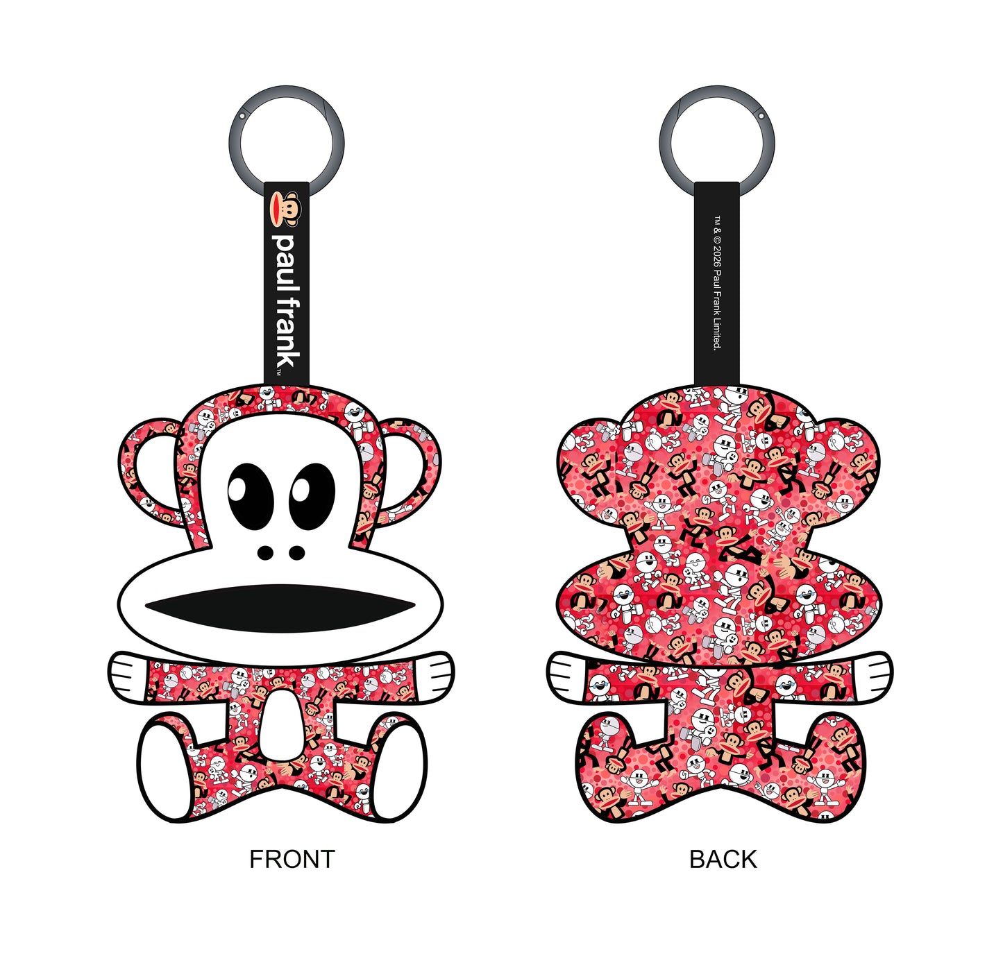 Preorder - Trexii x Paul Frank Plushie Blind Box Series (one display case of 6 blind boxes)