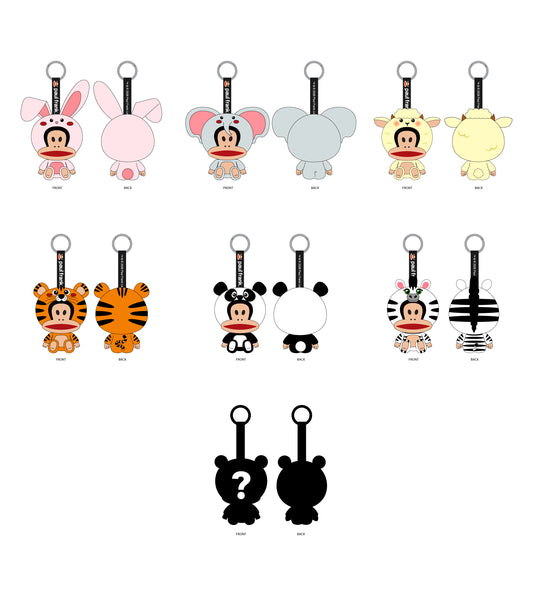 Preorder - Paul Frank Julius “Animal” Plushie Blind Box Series 1 (one display case of 6 blind boxes)