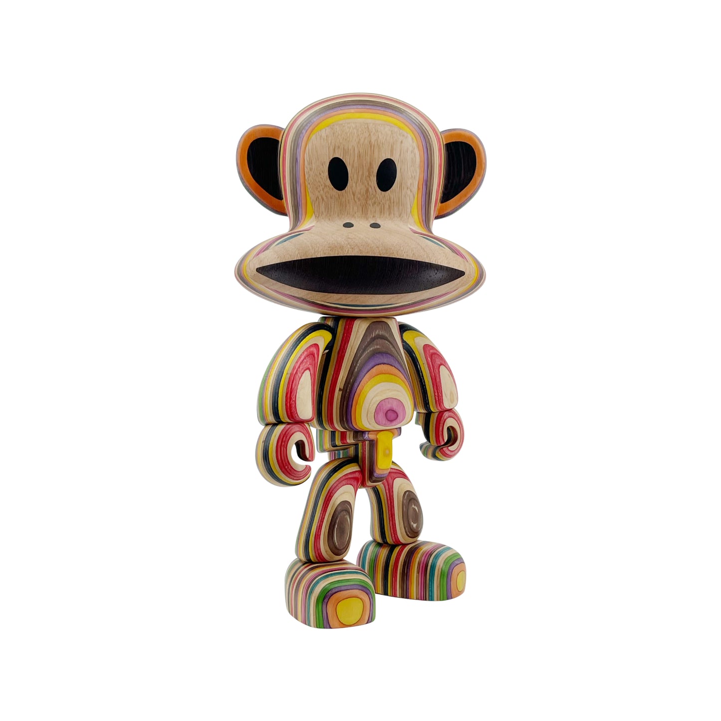 Preorder - 12inch Paul Frank Julius Collectible Wood Figure (Contours – Colourful Version)