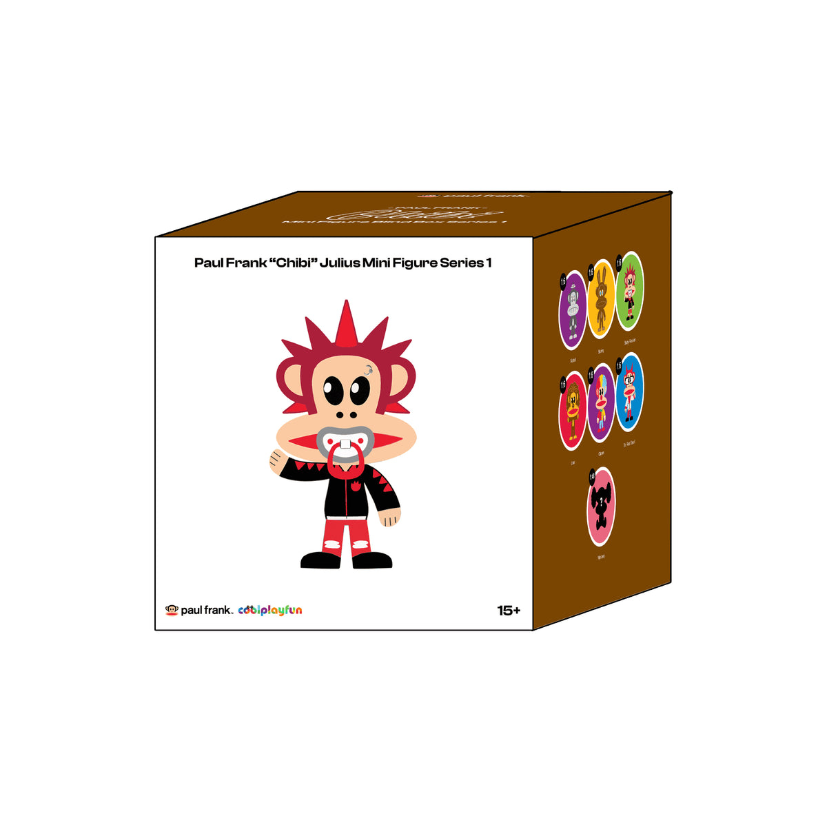 Preorder - Paul Frank “Chibi” Julius Mini Figure Blind Box Series 1 (one display case of 6 blind boxes)