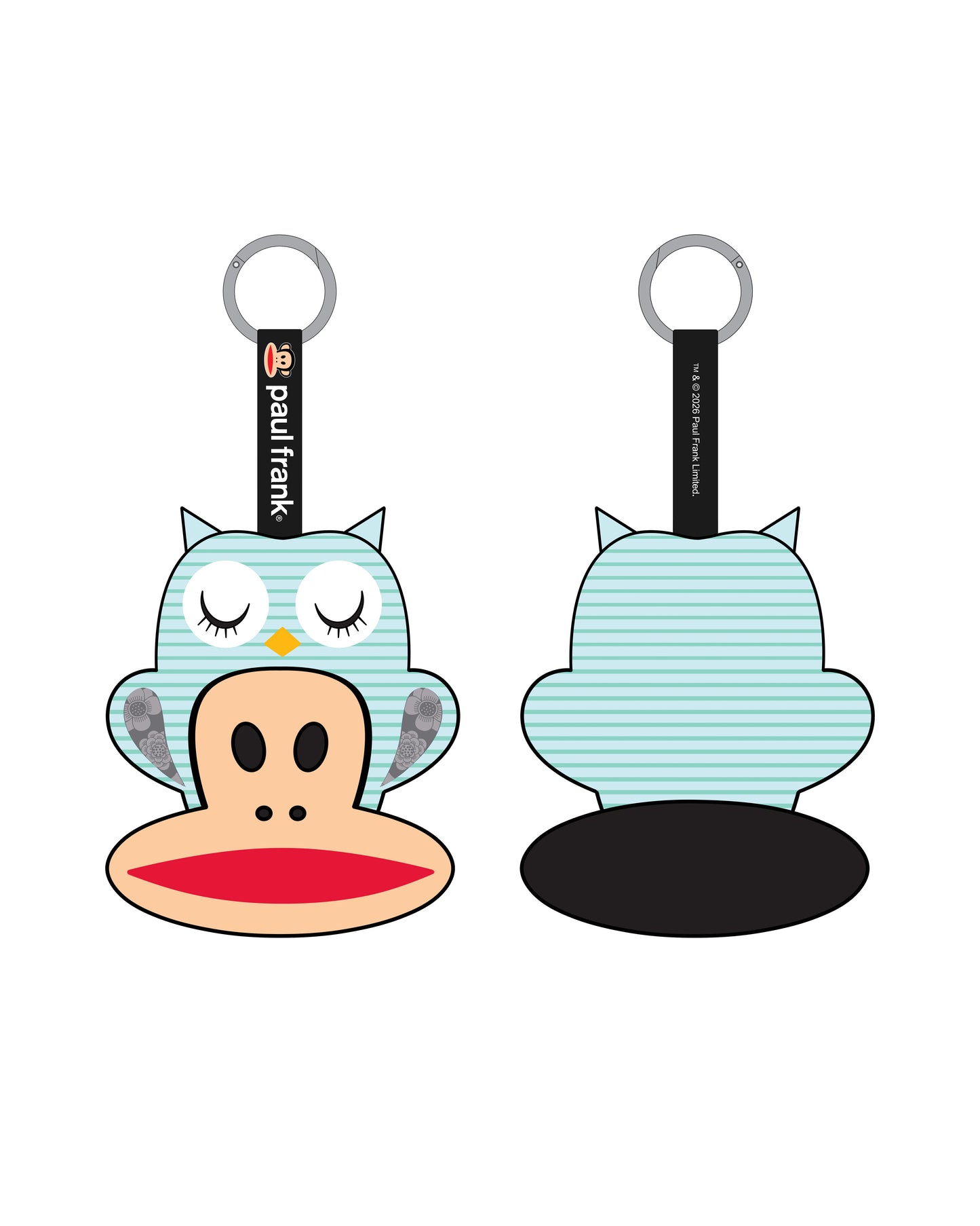 Preorder - Paul Frank Julius Head “Animal Cap” Plushie Blind Box Series (one display case of 6 blind boxes)
