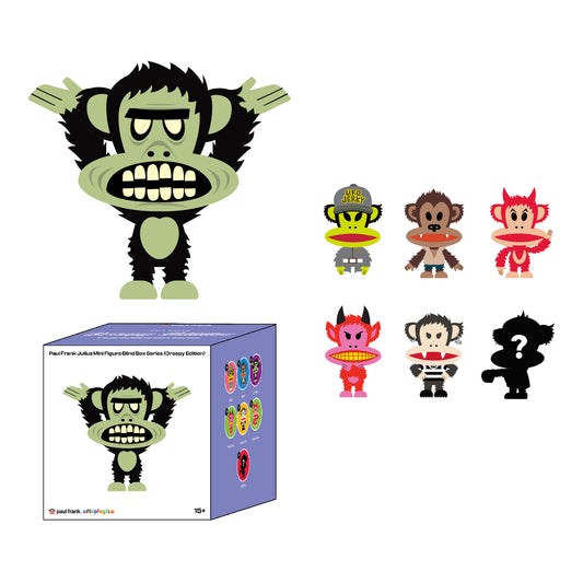 Preorder - Paul Frank Julius Mini Figure Blind Box Series (Creepy Edition) - one display case of 6 blind boxes (Copy)