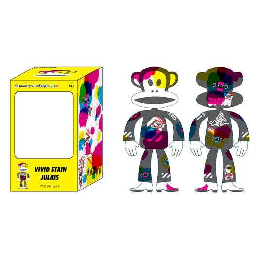 Preorder - Paul Frank Julius Vinyl Art Figure ("Vivid Stain" by Shin Tanaka from Japan)