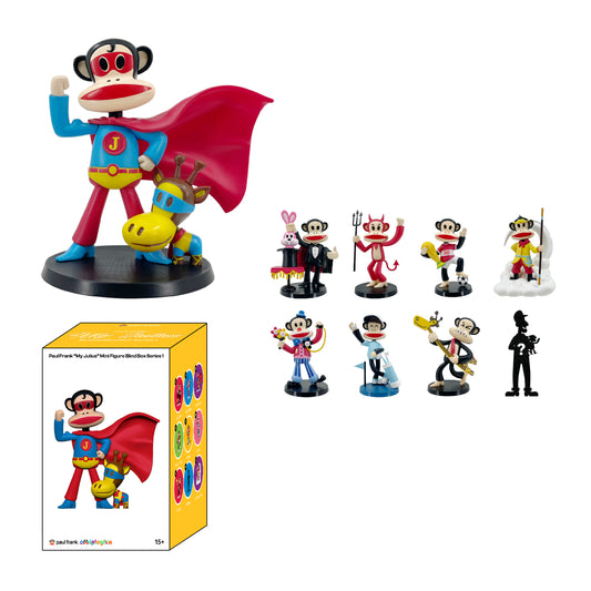 Preorder - Paul Frank “My Julius” Mini Figure Blind Box Series 1 (one display case of 8 blind boxes)