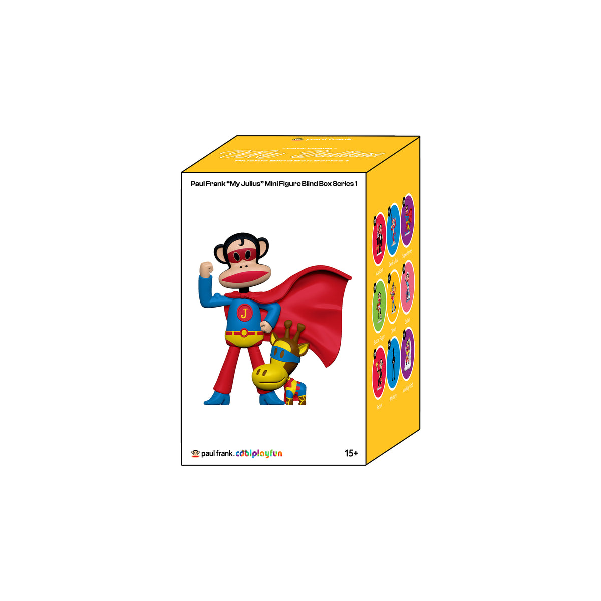 Preorder - Paul Frank “My Julius” Mini Figure Blind Box Series 1 (one display case of 8 blind boxes)