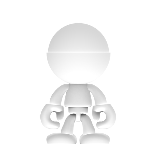 Trexii Blank White Round Head Figure (3inch), pack of 3pcs