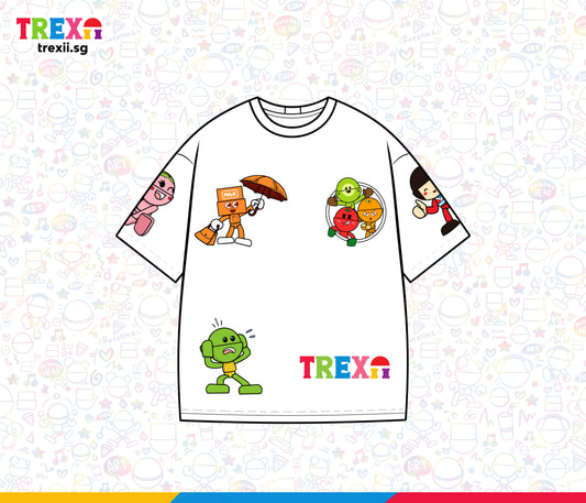 In-stock - Trexii Unisex T-shirt - Trexii Universe Multi Characters V2
