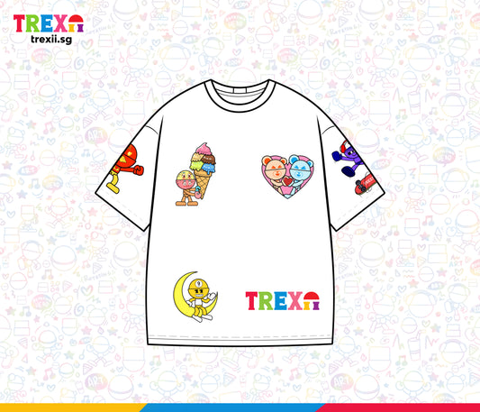 In-stock - Trexii Unisex T-shirt - Trexii Universe Multi Characters V1