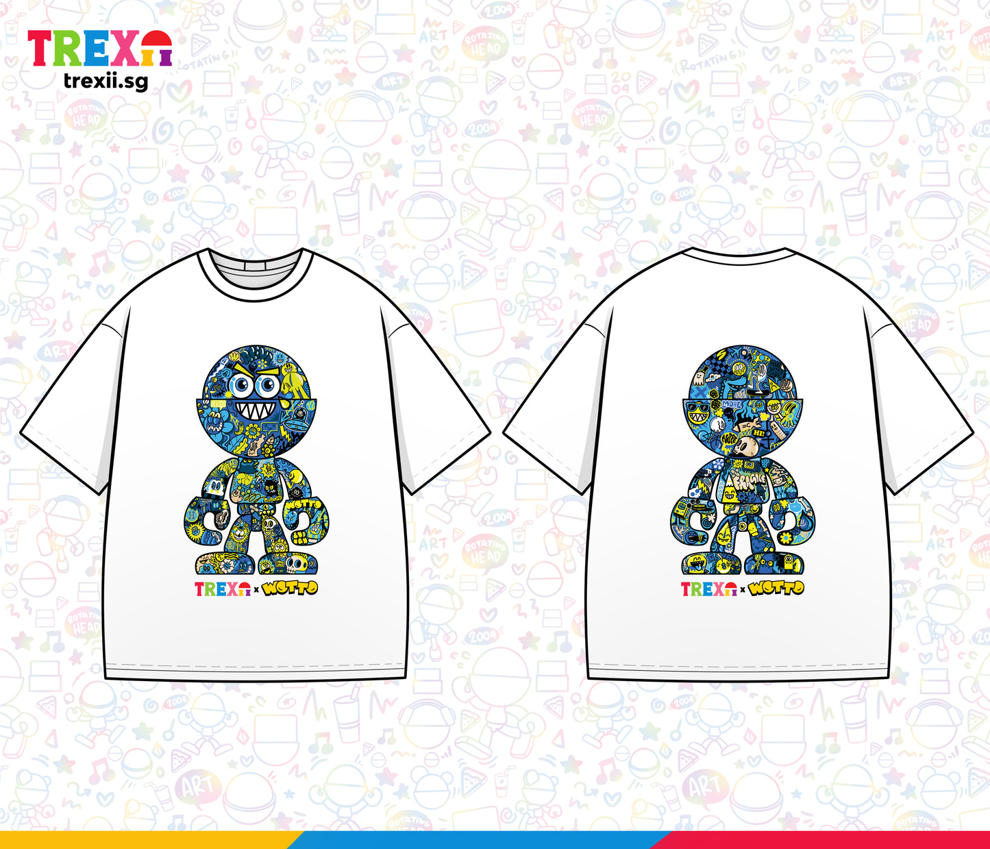 Trexii Unisex Oversized T-shirt - Trexii x WOTTO (Everything but the Kitchen Sink)