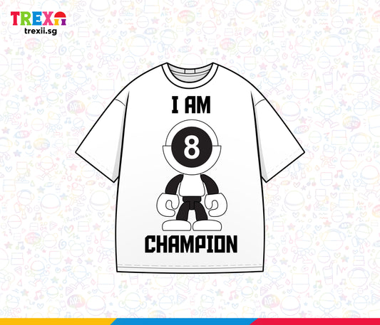 Trexii Unisex Oversized T-shirt - I AM CHAMPION