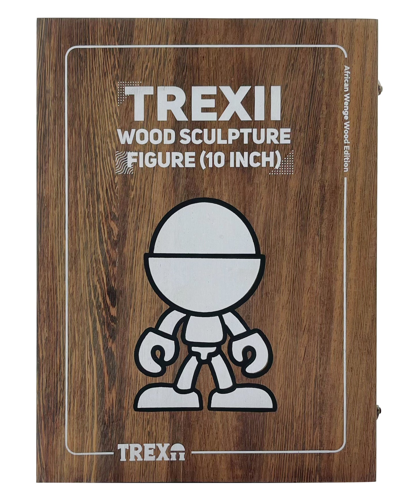 Trexii Wood Sculpture Figure (10inch) – African Wenge Wood Edition