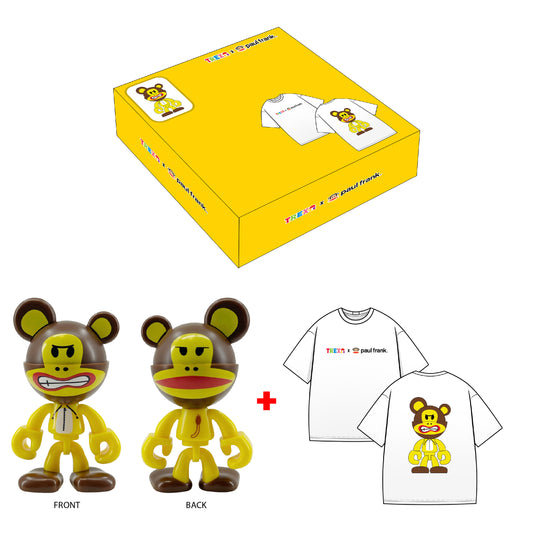 Preorder - Trexii x Paul Frank (Yellow Lion Edition) Collectible Figure with Tee Shirt