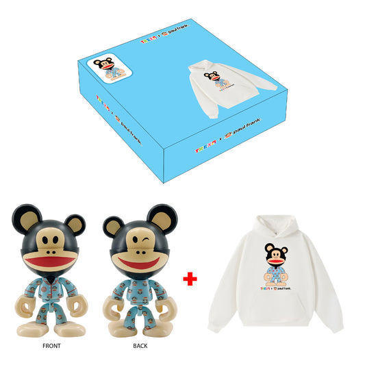 Preorder - Trexii x Paul Frank (Julius in Signature Blue Pattern Edition) Collectible Figure with Hoodie