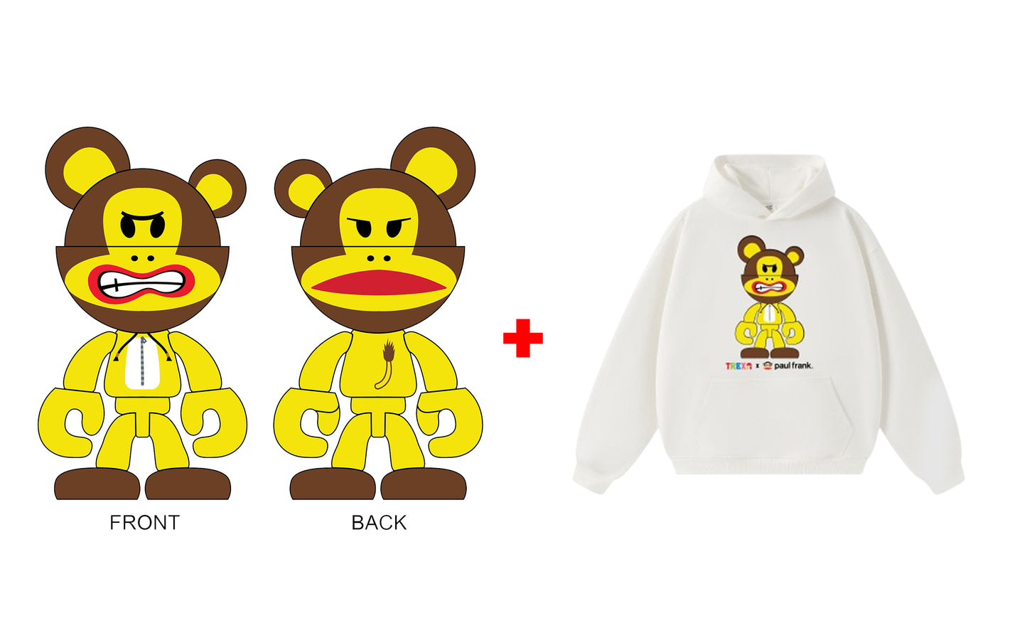 Preorder - Trexii x Paul Frank (Yellow Lion Edition) Collectible Figure with Hoodie