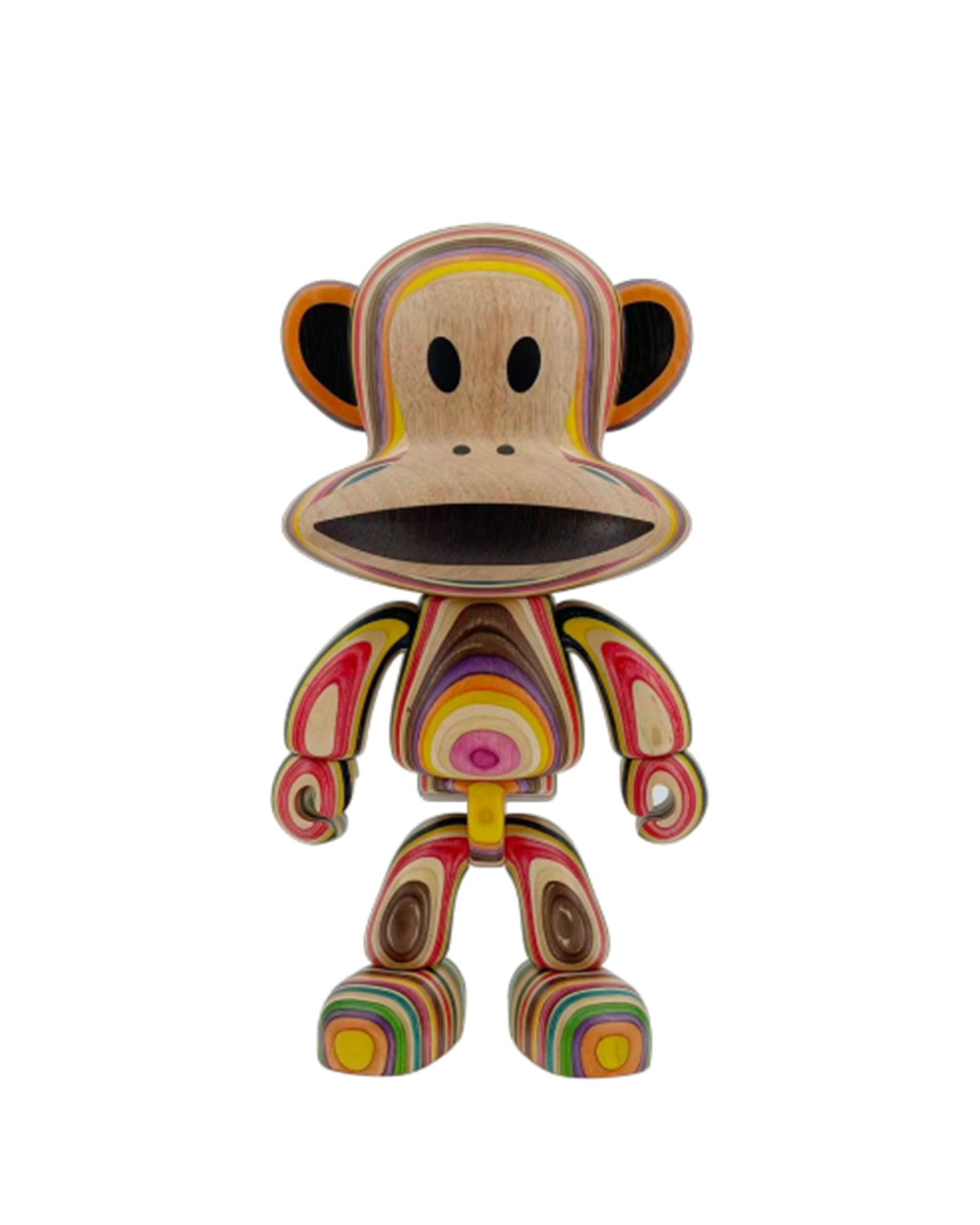 Preorder - 12inch Paul Frank Julius Collectible Wood Figure (Contours – Colourful Version)