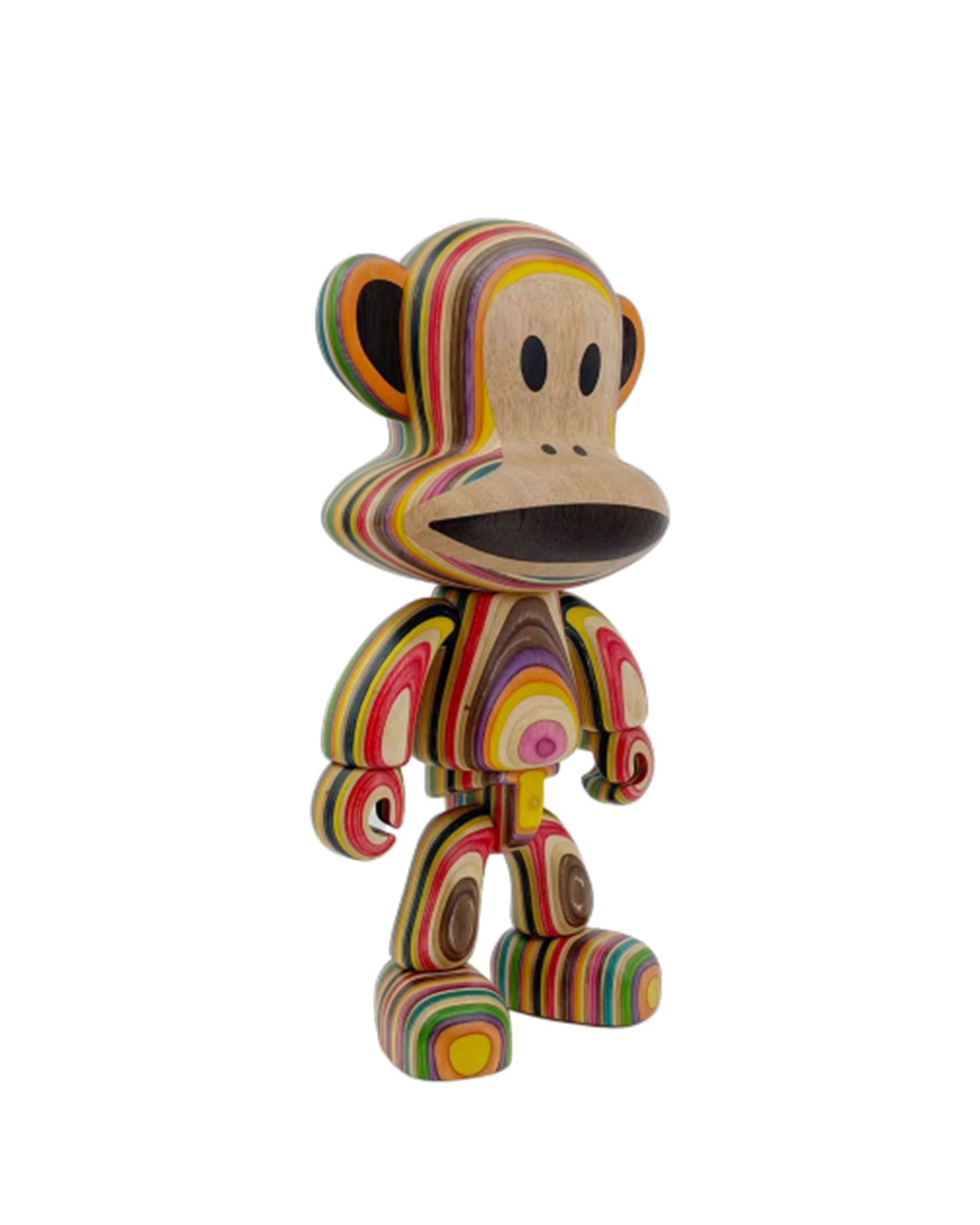 Preorder - 12inch Paul Frank Julius Collectible Wood Figure (Contours – Colourful Version)