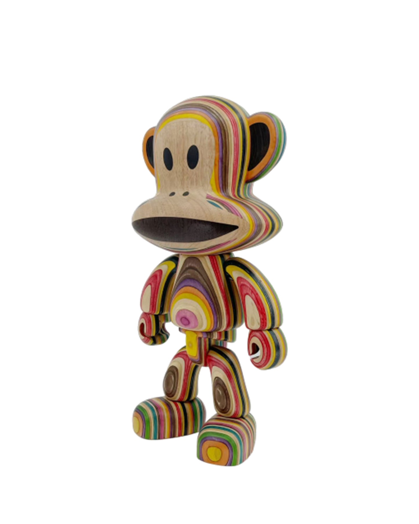 Preorder - 12inch Paul Frank Julius Collectible Wood Figure (Contours – Colourful Version)